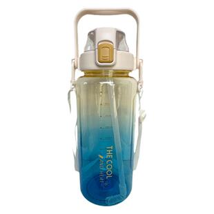 2000ml大容量水杯女生2024新款运动水壶男款带刻度塑料杯子耐高温