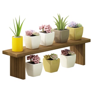 飘窗台花架子实木多肉室内外客厅桌面小花架置物架阳台花盆架装饰