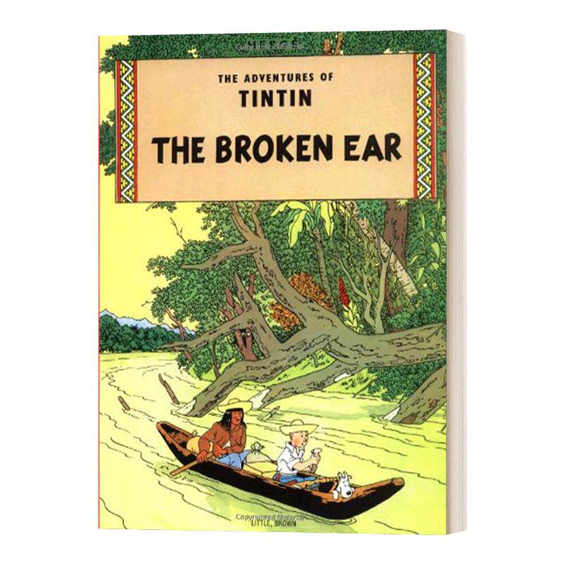 The Broken Ear丁丁历险记：破损的耳朵 英文原版儿童漫画