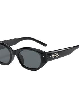 帕拉莫复古猫眼墨镜女高级感2025新款时尚窄框防晒紫外线太阳眼镜