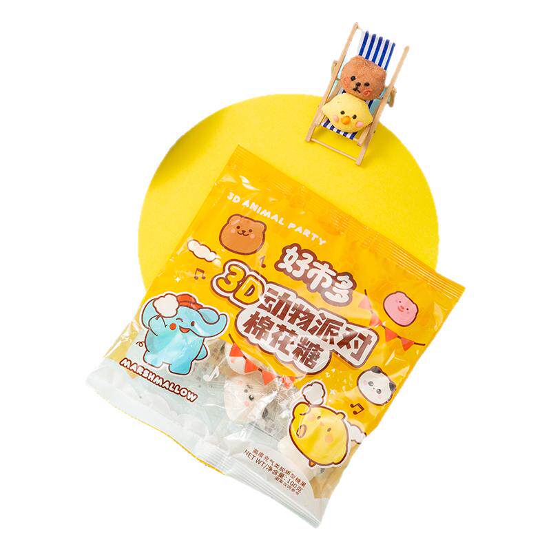 熊猫蛋糕烘焙动物造型棉花糖