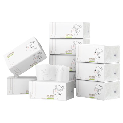 桔子姑娘中包抽纸加厚餐巾纸