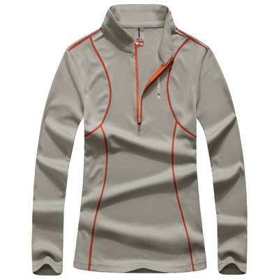 轻薄透气立领登山春夏季快干衣