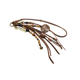 Tashi Delek|创意无事珠背包挂件牛皮复古高级感小众定制刻字黑檀