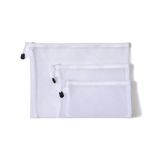 拼图收纳袋透明网纱拉链式专用神袋儿童积木玩具分类分装整理袋子