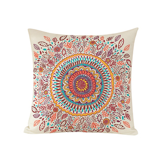 棉麻款民族风复古花纹抱枕客厅沙发民宿靠垫异域风情靠背舒适靠包