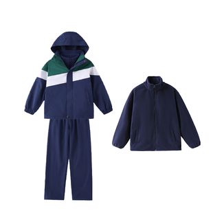 江西九江市统一校服套装2025新款冬季中小学初中高中冲锋衣三件套