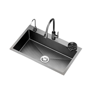 厨房洗菜盆大单槽SUS304不锈钢水槽台下洗碗槽家用加厚洗菜池水池