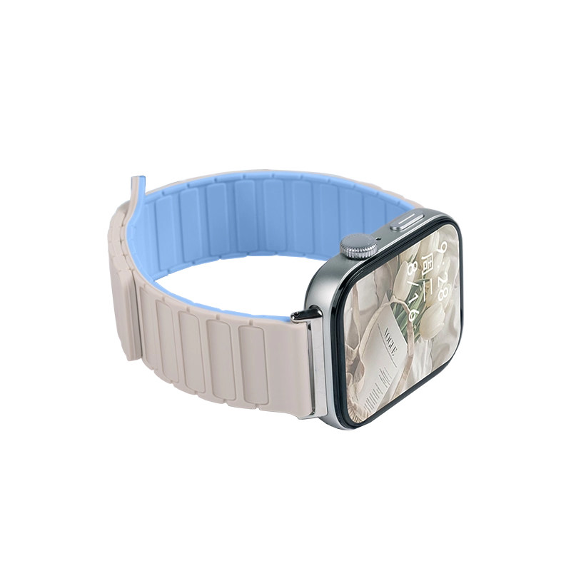 张婧仪同款适用华为手表fit4表带智能手环watchfit3腕带fit4pro专用新款fit5夏磁吸硅胶原装替换女运动高级感