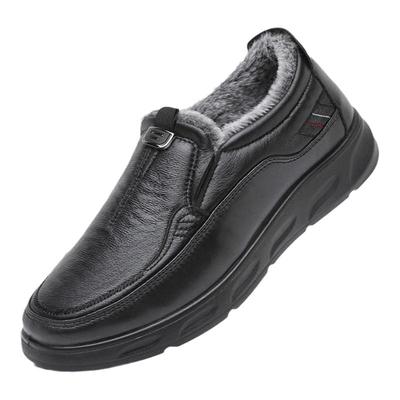 冬季中老年人棉鞋男加绒保暖