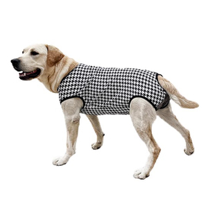 泰旺大中型犬生理裤母狗狗防骚扰金毛月经姨妈裤纯棉千鸟格网兜款