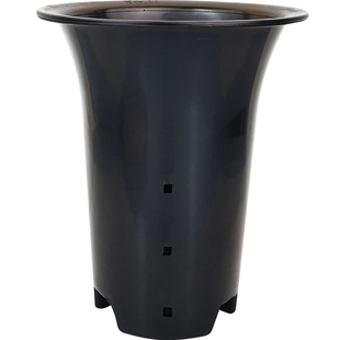 墨兰君子兰花花盆塑料加厚清仓特大号黑色透明专用土花盆厂家直销