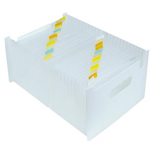 多功能桌面收纳盒财务用票据发票单据分类家用说明书证件储物盒