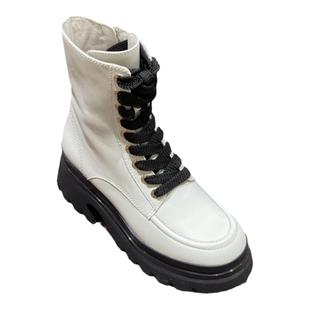 STELLA LUNA露娜欧美风圆头厚底短靴侧拉链马丁靴机车靴SL321044