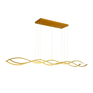 波浪形北欧创意个性餐厅吊灯服装店现代简约长条灯吧台设计师前台