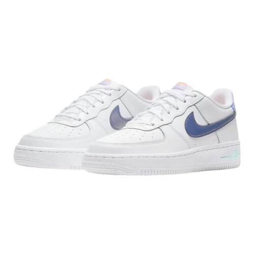 Nike Air Force 1 AF1空军一号女 白蓝 渐变钩低帮板鞋DC8188-100