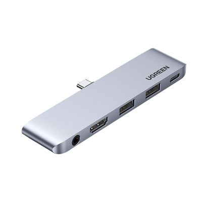 绿联投屏转换器适用于苹果2021iPadPro扩展坞typec拓展Air4配件hdmi投影仪连接电视显示usb转接头U盘平板电脑