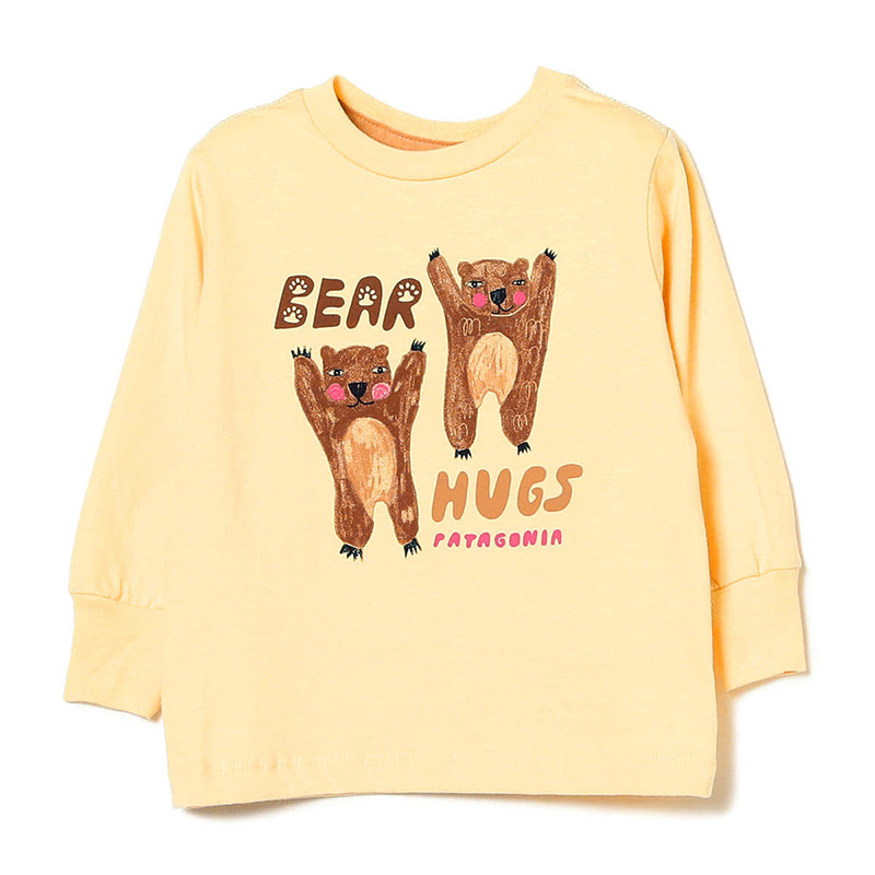 Kiddielove 日本代购 童装 Patagonia 纯棉图案印制小童长袖T恤