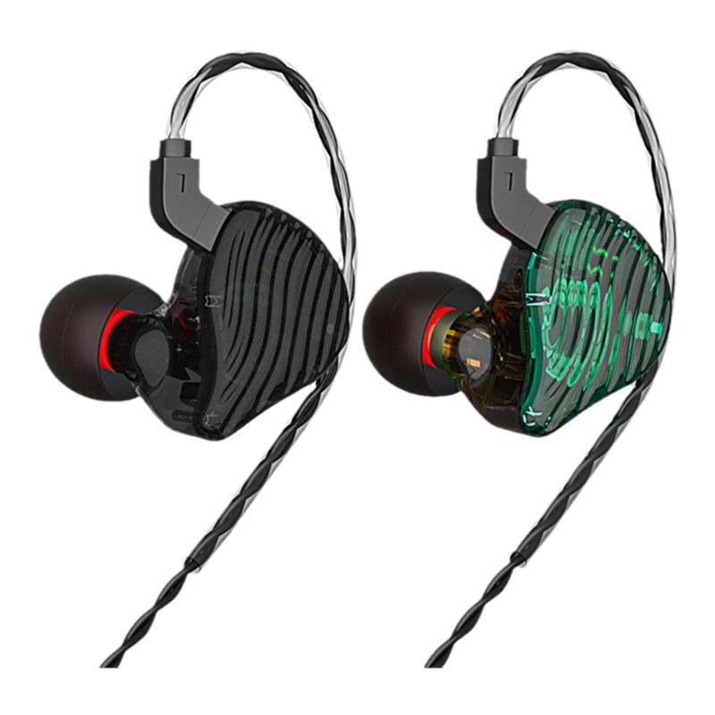 CVJ-CSE四单元圈铁耳机入耳式有线重低音hifi线控游戏3.5可换线