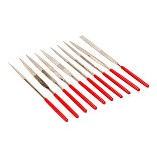 JGC 金钢石三角锉圆平锉四方锉刀金刚石整形锉平板锉锉刀一套10只