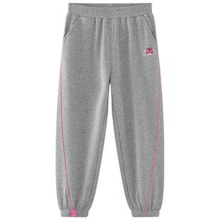 迪士尼童装女童运动裤2026春季新款儿童裤子女孩卫裤宽松春装裤女