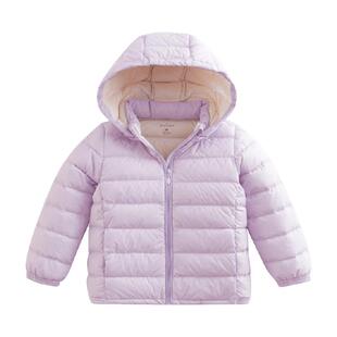 马克珍妮男童女童三防超轻保暖新年红羽绒服外套冬装221735