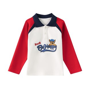 汪汪队男童长袖t恤2026新款春装POLO衫儿童上衣宝宝春季男孩衣服