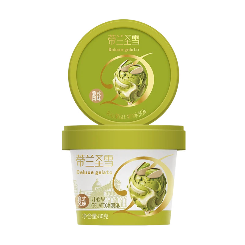 蒙牛蒂兰圣雪开心果gelato冰淇淋