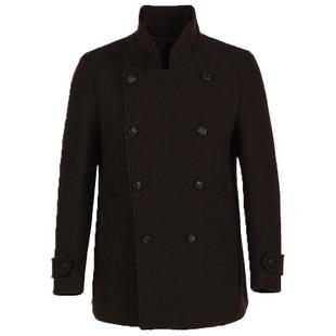 【大翻领双排扣】CALLISTO卡利斯特男装冬季保暖中长款羊毛呢大衣