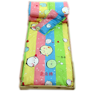 定做托儿所幼儿园被子三件套纯棉布料棉花芯婴儿童被褥午睡六件套