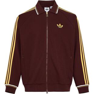 Adidas/阿迪达斯官方正品三叶草男士翻领刺绣运动休闲外套KV8865
