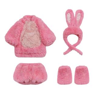 女童可爱爆款毛绒套装冬季2025新款儿童宝宝洋气兔子女孩毛衣