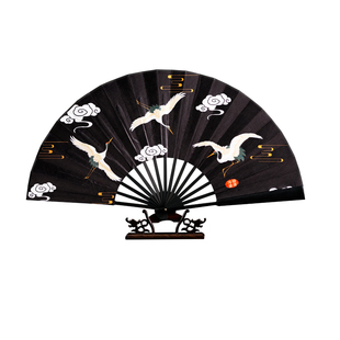 扇子古风夏季竹扇中国风绢布学生折扇空白扇水墨汉服8寸10寸定制