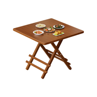 折叠桌小桌子可折叠餐桌家用小户型吃饭桌子出租屋小方桌摆摊桌子