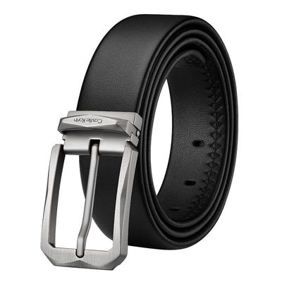 ck官方正品针扣男士真皮皮带腰带