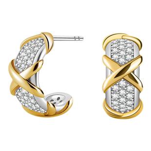 PEARLSTIGE至如 经典系列无限X耳钉轻奢珠宝感高级百搭耳饰