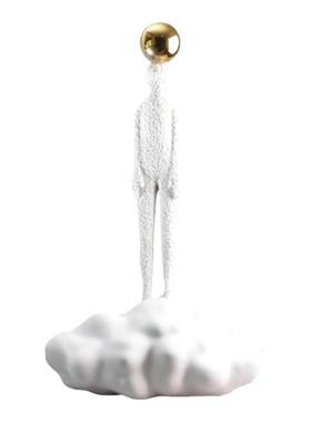 现代轻奢风家居装饰品客厅玄关创意雕塑摆件艺术品增高台摆台底座