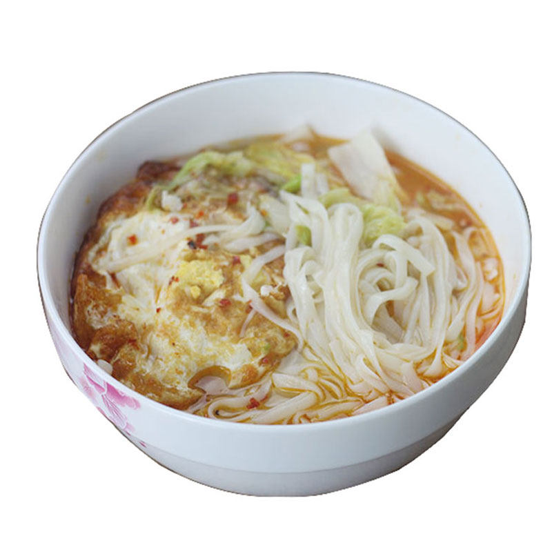 湖南特产正宗攸县扁米粉宽粉手工切粉河粉汤粉早餐美食