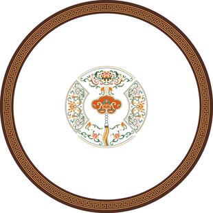 中式圆桌垫透明桌垫双层圆桌桌布免洗防水防油实木家用圆形餐桌垫