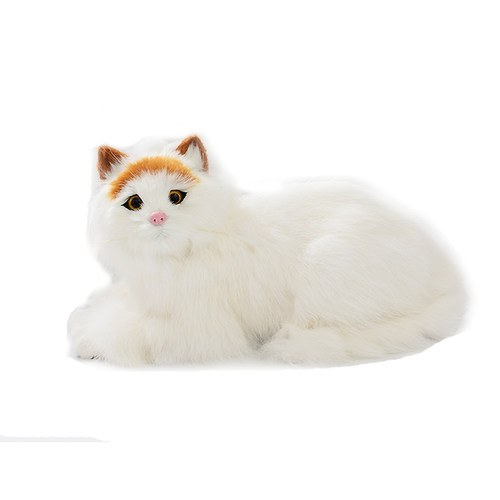 大号会叫仿真猫咪毛绒玩具仿真猫假猫小猫模型仿真动物玩偶摆件
