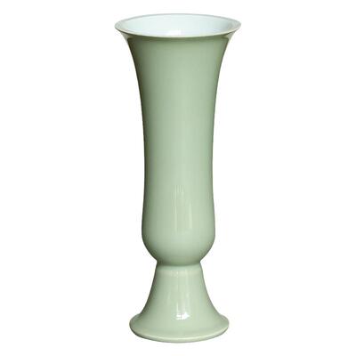 雅辑青玉花觚家居花器