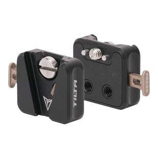 TILTA铁头 1/4定位孔转V口转接件便携电池挂板金属小型快拆直播拍摄电池挂载卡件配件