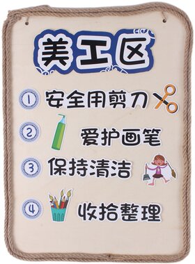 幼儿园区域规则牌区角标识牌