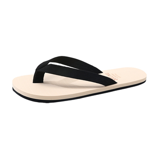 夹板拖鞋男士外穿平底夹脚防滑沙滩人字拖外出休闲简约防臭凉拖男