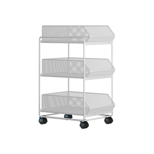 桌下置物架带轮可移动学生书包书本收纳小推车办公室装书整理书架