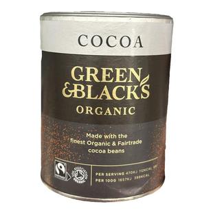 代购正品 国外进口 GREEN&BLACKS有机巧克力粉/有机朱古力粉 125G