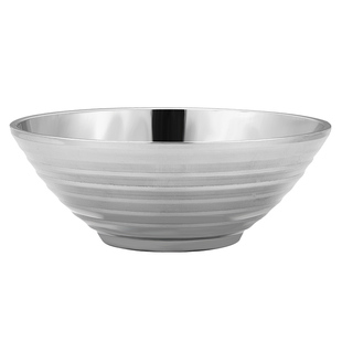 不锈钢冷面碗家用双层防烫汤碗吃面大号拌饭碗麻辣烫碗味千拉面碗