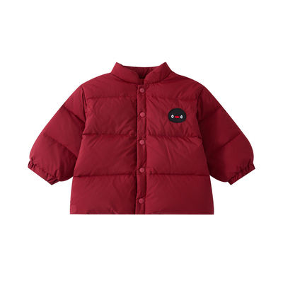 男童冬季新款羽绒服90白鸭绒外套