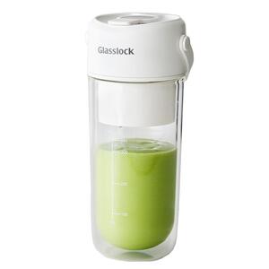 Glasslock榨汁杯双层保冷便携式榨汁机无线小型可碎冰玻璃果汁机