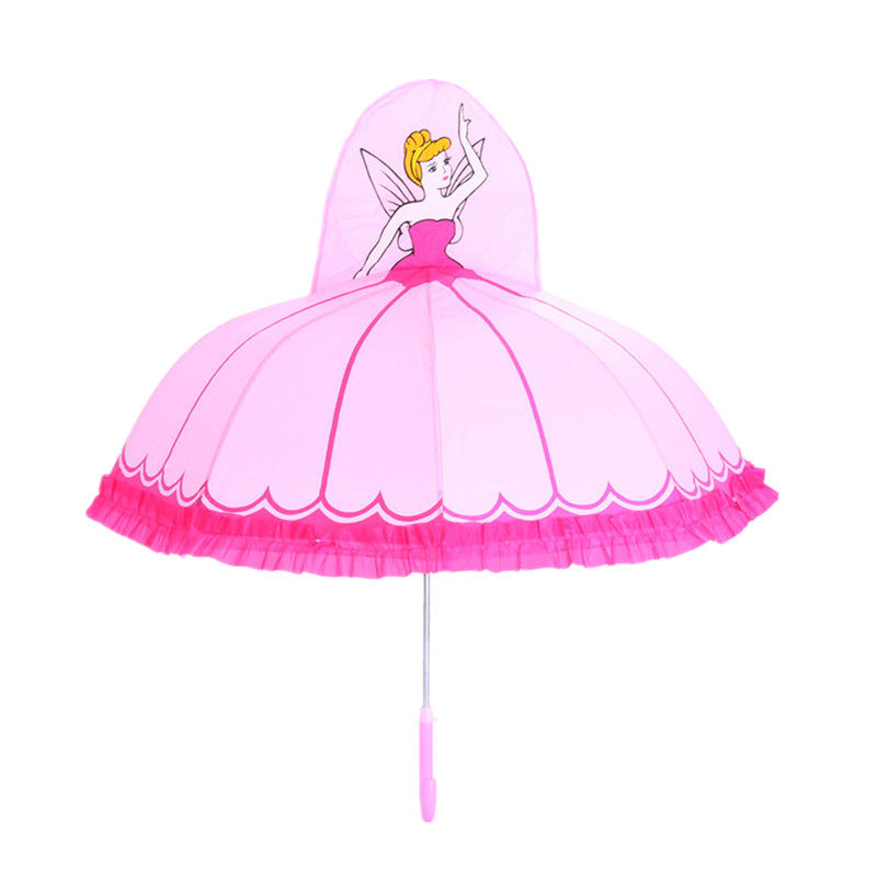 花仙子卡通雨伞女童女孩小学生